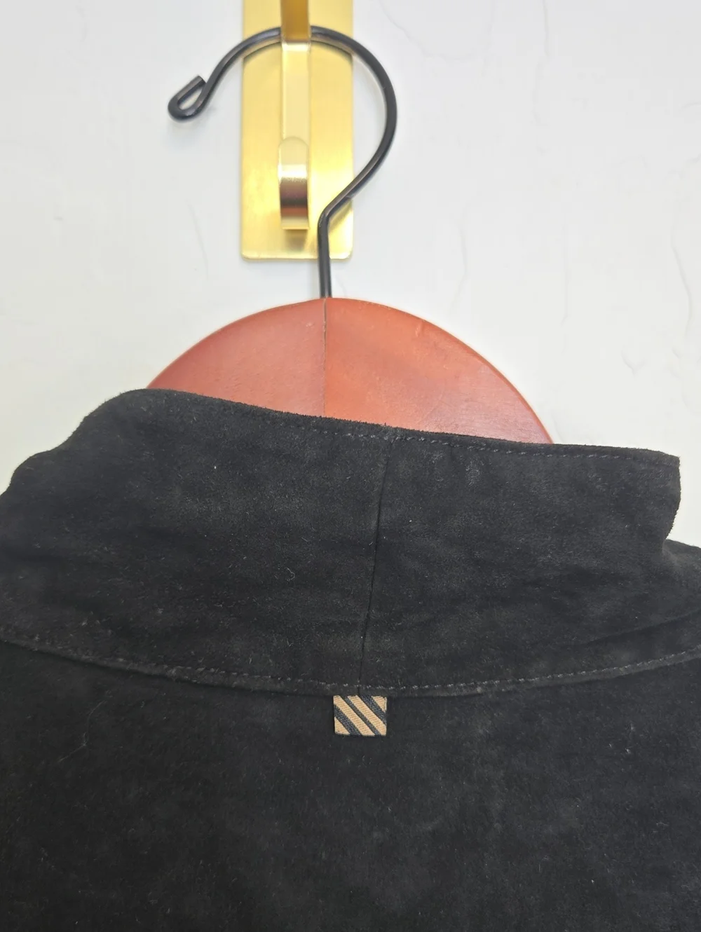 Officine Général Black Goat Suede weCafé Racer Jacket Outdoor Moto Biker Sz L